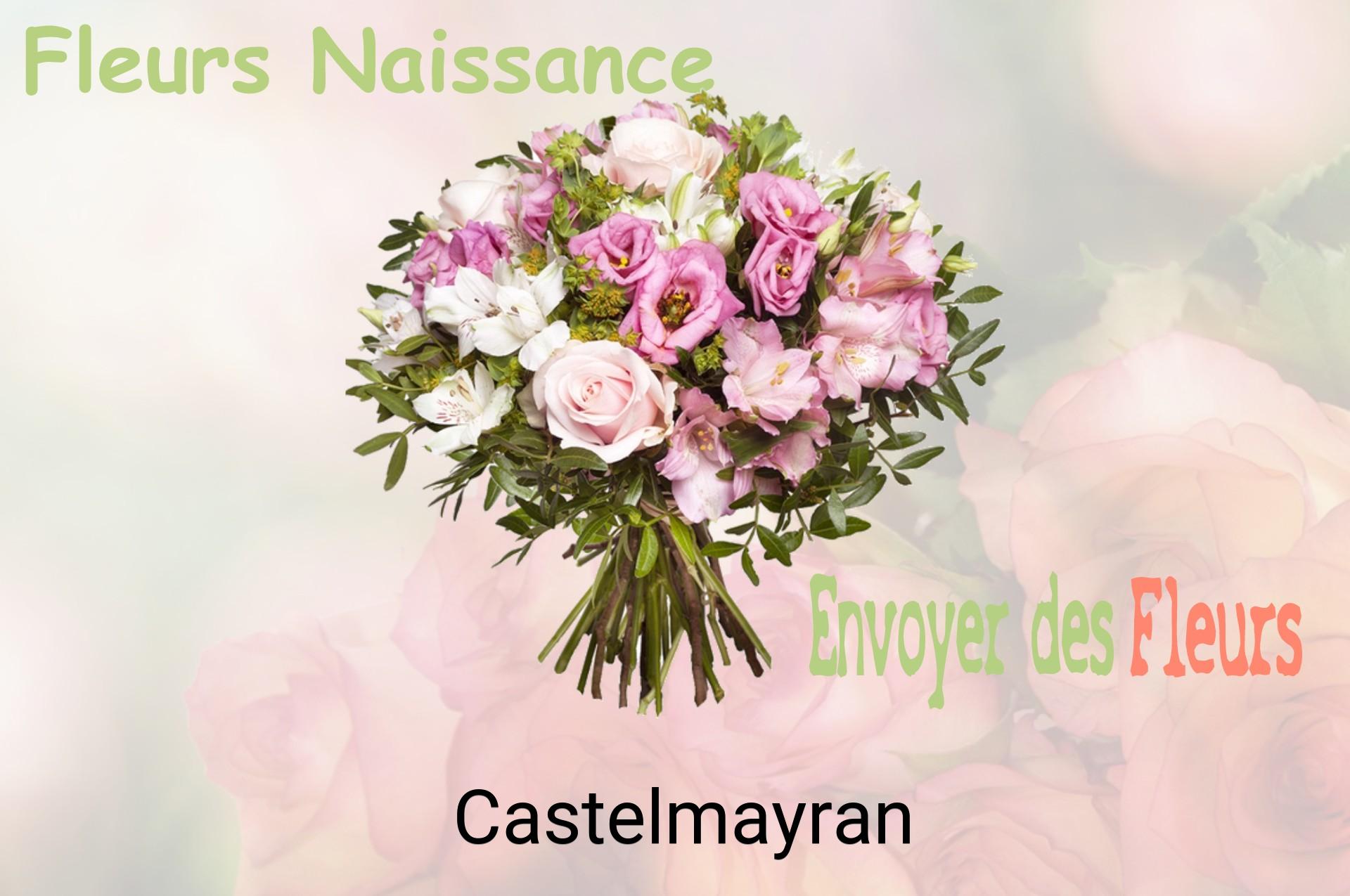 Bouquet de fleurs de naissance livré à Castelmayran